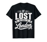 if Lost Return to London Couples Funny Matching Value Graphic T-Shirt
