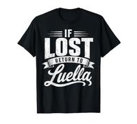 If Lost Return to Luella Couples Funny Matching Value Graphic T-Shirt