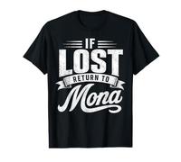 If Lost Return to Mona Couples Funny Matching Value Graphic T-Shirt