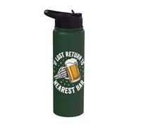 If Lost Return to Nearest Bar Stainless Steel Insulated Water Bottle