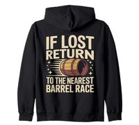 If Lost Return To The Nearest Barrel Race Zip Hoodie