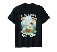 If Lost Return To The Pond Travel Naturecore Frog Lover T-Shirt