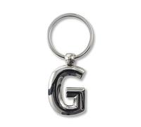 IF Metal Personalised Alphabet Letters G Keyring, 7 cm, Silver