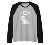 If Moody Give Me Foody Funny Quote Raglan Baseball Tee