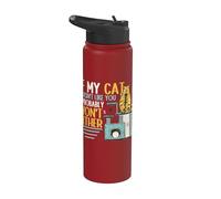 If My Cat Doesn't Like You I Probably Won't Either Cat Lady Stainless Steel Insulated Water Bottle