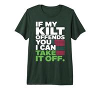 If My Kilt Offends You I can take it Off Saint Patricks Day Premium T-Shirt