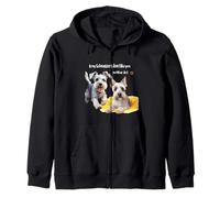 If my miniature Schnauzers don't like you neither do I Funny Zip Hoodie
