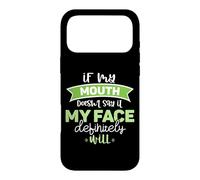 If My Mouth Doesnt Say It My Face Definitely Will Funny Case for iPhone 17 Pro Max
