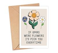 If Omas Were Flowers I'd Pick You Everytime - Oma Birthday Card - Mother's Day Card For Oma - Flower Card - Gift For Oma - Thank You Card For Your Oma