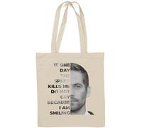 If One Day The Speed Kills Me Do Not Cry Natural Cotton Tote Bag White