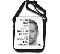 If One Day The Speed Kills Me Do Not Cry Shoulder Bag White