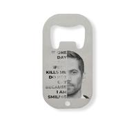 If One Day The Speed Kills Me Do Not Cry Stainless Steel Bottle Opener Silver