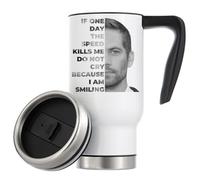 If One Day The Speed Kills Me Do Not Cry Vacuum Insulated Thermal Travel Coffee Mug 480ml White