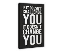 If One Does Not Challenge Oneself Canvas Poster Bedroom Decor Landscape Office Room Decor Gift 12x18inch(30x45cm)