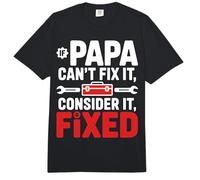 If Papa Can’t Fix It Consider It Fixed Funny Papa Shirt Comfort Colors Adult Heavyweight T-Shirt