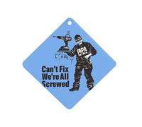 If PAPA Can't Fix It We're All Screwed Car Air Freshener Hanging Aromatherapy Tablets Car Accessories Rearview Mirror Pendant Decor