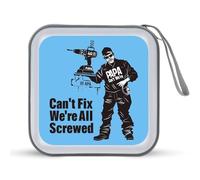 If PAPA Can't Fix It We're All Screwed CD Case Portable DVD Storage Small CD Holder Organizer for Home Travel