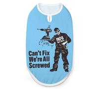 If PAPA Can't Fix It We're All Screwed Dog Shirts Sleeveless T-Shirt Pet Tank Top Soft Summer Vests Clothes for Dogs And Cat M