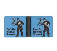 If PAPA Can't Fix It We're All Screwed Leather Wallets for Men Slim Bifold Wallet Credit Card Holder Front Pocket Wallets