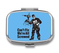 If PAPA Can't Fix It We're All Screwed Travel Pill Box Portable Pill Organizer Medical Box Pill Case Pill Container for Men Women