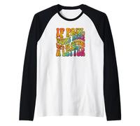 If Paul were Here We'd Be Getting a Letter Christian Groovy Raglan Baseball Tee
