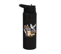 If Paul were Here We'd Be Getting A Letter Funny Christian Stainless Steel Insulated Water Bottle