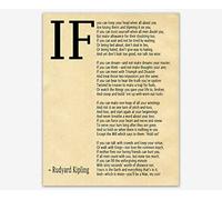 IF Poem Art Print IF Poem by Rudyard Kipling Art Print IF Poster If Poem Poster If Poem Print If Poem Wall Art If you can If by Kipling Poem (Parchment, 16 x 20)