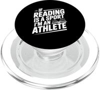 If Reading Is a Sport I'm an Athlete Funny Quote PopSockets PopGrip for MagSafe