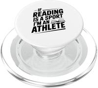If Reading Is a Sport I'm an Athlete Funny Quote PopSockets PopGrip for MagSafe