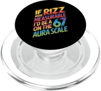 If Rizz Were Measurable - Funny 6-7 Meme Six Seven Rizzler PopSockets PopGrip for MagSafe