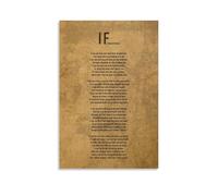 If Rudyard Kipling Canvas Poster as Decoration, Wall Pictures for Living Room, Paintings for Bedroom, Modern Home Accessories for Boys' Room and Festive Wall Decorations for Girls' Room 08 x 12i