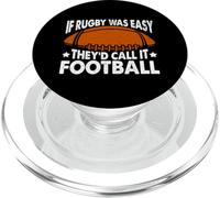 If Rugby Was Easy They'd Call It Football Rugby Player Sport PopSockets PopGrip for MagSafe