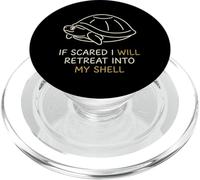 If Scared Will Retreat Into My Shell Introvert PopSockets PopGrip for MagSafe