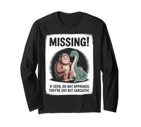 If Seen Do Not Approach Cryptid Nessie Loch Ness Monster Long Sleeve T-Shirt