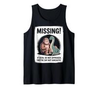 If Seen Do Not Approach Cryptid Nessie Loch Ness Monster Tank Top