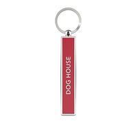 IF Show Offs Keys, Novelty Metal Keyrings with Enamel Infill - Dog House - Red