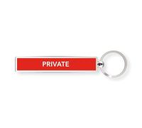 IF Show Offs Keys, Novelty Metal Keyrings with Enamel Infill - Private