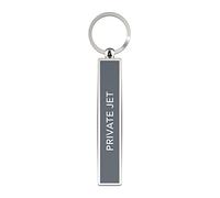 IF Show Offs Keys, Private Jet, Keyring,Silver,55mm x 9mm x 5mm
