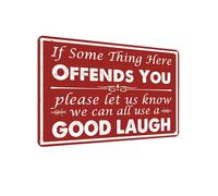 "If something here offends you", let us know and we can all laugh heartily. Metal Logo Bar Dormitory Living Room Wall Decoration 20 x 30 cm (2348)