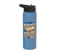 If The Book is Open I´m Busy Reading Stainless Steel Insulated Water Bottle