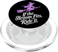 If the Broom Fits Ride It Halloween PopSockets PopGrip for MagSafe