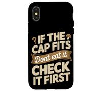 If The Cap Fits Dont Eat It Check It First Fungi Case for iPhone X/XS