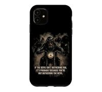 If The Devil Isn't Bothering You... Men Christian Motorcycle Case for iPhone 11
