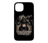 If The Devil Isn't Bothering You... Men Christian Motorcycle Case for iPhone 13