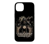 If The Devil Isn't Bothering You... Men Christian Motorcycle Case for iPhone 14 Plus