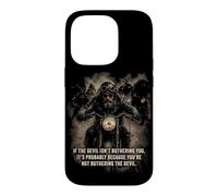 If The Devil Isn't Bothering You... Men Christian Motorcycle Case for iPhone 14 Pro