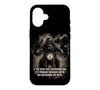 If The Devil Isn't Bothering You... Men Christian Motorcycle Case for iPhone 16