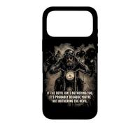 If The Devil Isn't Bothering You... Men Christian Motorcycle Case for iPhone 17 Pro Max