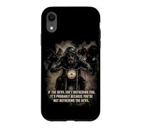 If The Devil Isn't Bothering You... Men Christian Motorcycle Case for iPhone XR