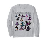 If The hat fits...Funny Witch Hats Halloween Coven Graphic Long Sleeve T-Shirt
